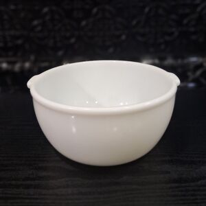 Vintage Electric Mixer Bowl, White Milk Glass, Glasbake? Sunbeam? MCM, Farmhouse